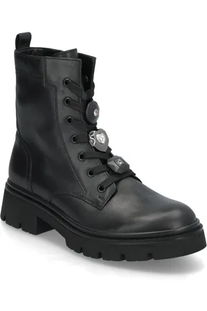 Gabor Laced Ankle Boot Black