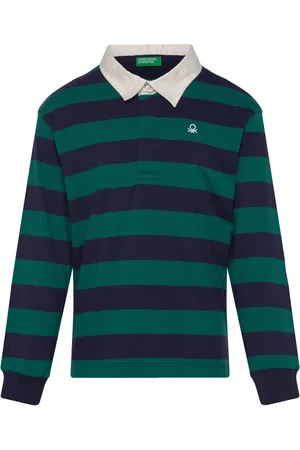 Benetton L/S Polo Shirt Navy