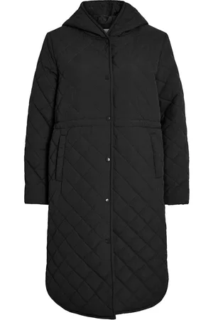 VILA Vigalia L/S Hooded Coat Black