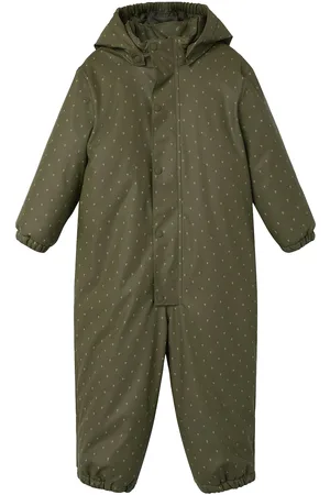 Lil Atelier Nmmladry10 Rub Pad Snowsuit Aop Fo Lil Khaki