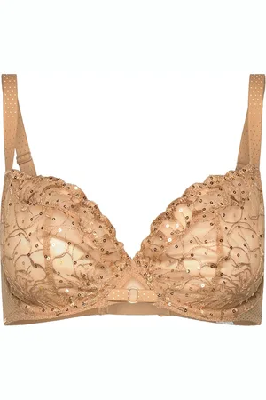 Chantelle Fleurs Signature Covering Underwired Bra Beige