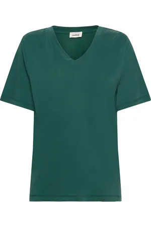 Soaked in Luxury Slcolumbine Loose Fit V-Neck Ss Green