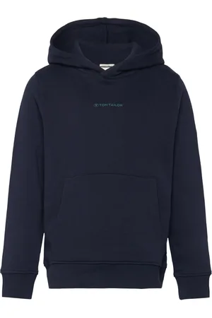 TOM TAILOR Printed Hoody Navy