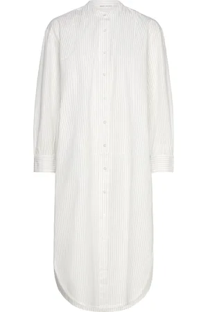 Rabens Saloner Sheer Shirting Kaftan - Gili Rabens Sal R White
