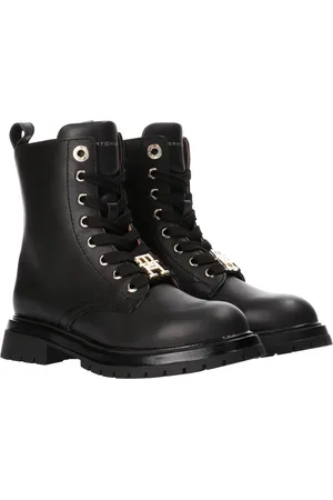 Tommy Hilfiger Lace-Up Ankle Boots Black Black