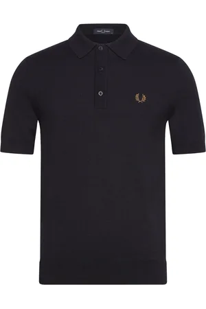 Fred Perry Classic Knitted Shirt Navy