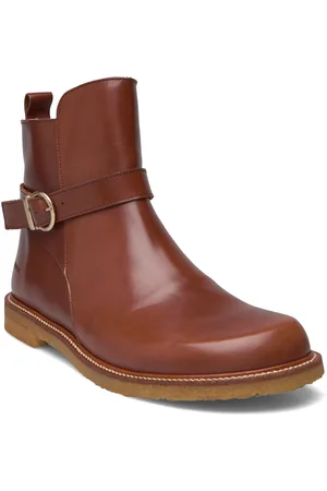 ANGULUS Booties - Flat Brown