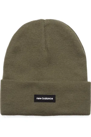 New Balance Linear Knit Cuffed Beanie Khaki