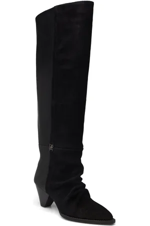 Dante 6 Sonora Suede Mix Knee Boots Black