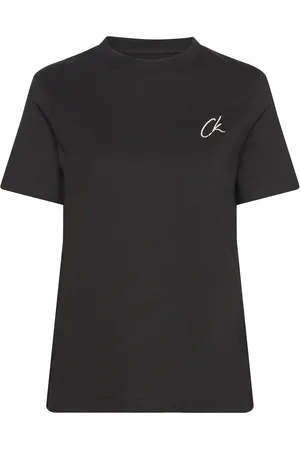 Calvin Klein Embroidered Ck Regular Tee Black