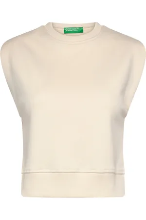 Benetton Sleeveless Sweater Beige
