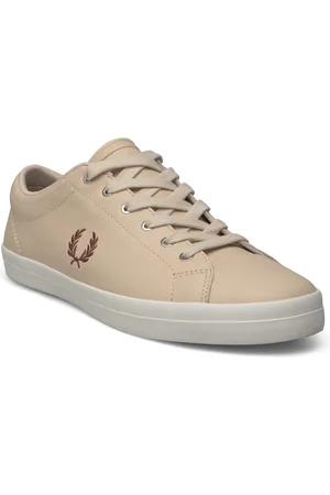 Fred Perry Baseline Leather Beige