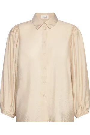 Soaked in Luxury Slleodora Stefani Shirt 3/4 Beige