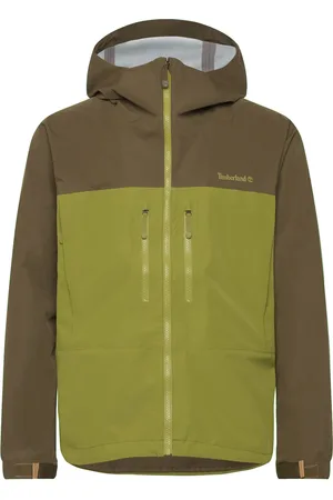 Timberland Caps Ridge Mobi Flex Tech 3L Waterproof Jacket Dark Olive/Guacamole Yellow