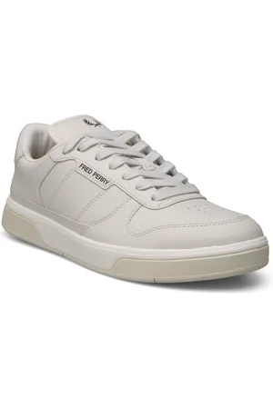 Fred Perry B300 Textured Leather Cream