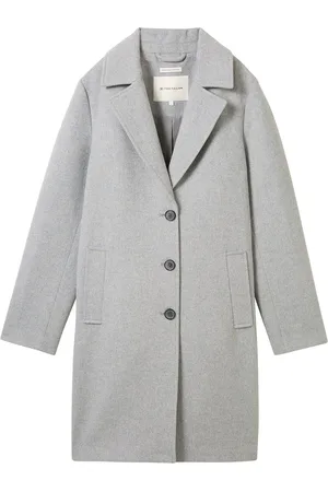 TOM TAILOR Long Coat Grey