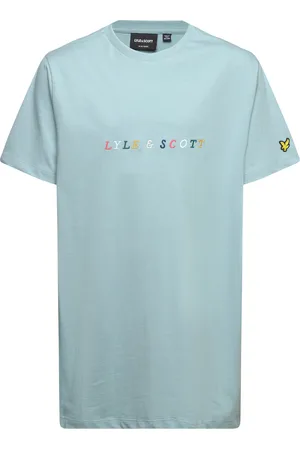Lyle & Scott Multi Colour Embroidery T-Shirt Blue