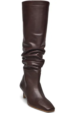 ALOHAS Kalila Brown Leather Boots Brown