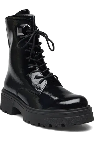 Gabor Laced Ankle Boot Black