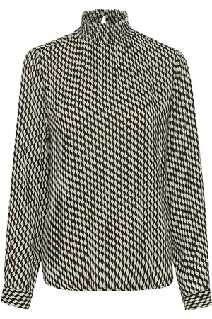 Kaffe Kaamber Smock Blouse Printed Black