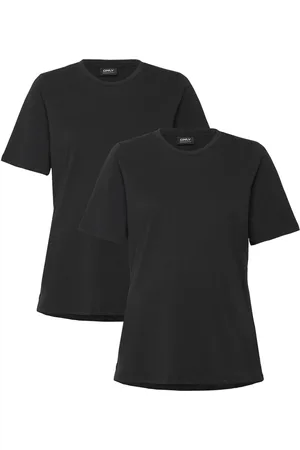 ONLY Olmonly Life S/S 2-Pack Top Jrs Black