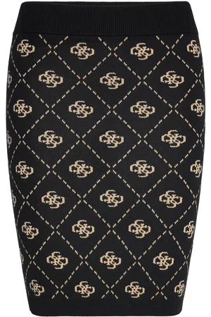 Guess Sarah 4G Skirt Swtr Black