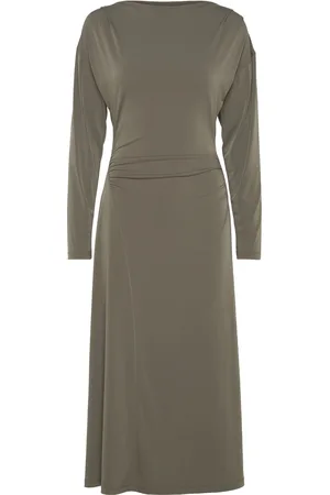 French Connection Samira Jersey Dress Khaki