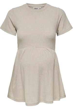 ONLY Olmmalaya S/S O-Neck Top Jrs Beige