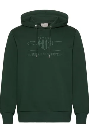 GANT Reg Tonal Shield Hoodie Green
