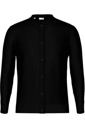 SELECTED Slhmattis Ls Knit Polo Cardigan Black