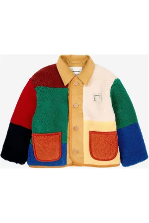 Bobo Choses Color Block Sheepskin Jacket Patterned