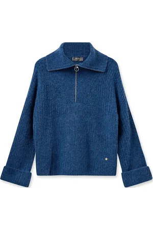Mos Mosh Mmsenada Thora Highneck Knit Blue