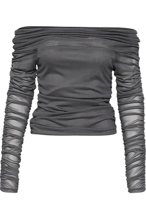 Gestuz Messigz Ls Off Shoulder Grey