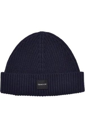 GANT Unisex. Cotton Rib Knit Beanie Navy