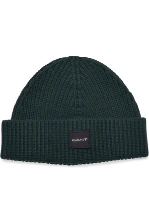 GANT Unisex. Cotton Rib Knit Beanie Green