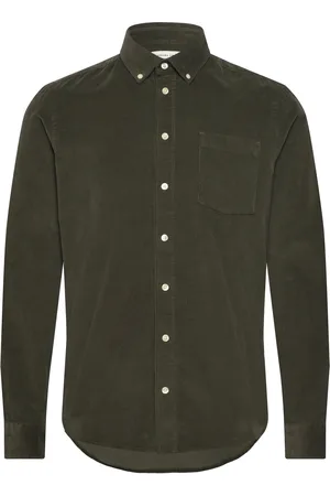 Casual Friday Cfanton Ls Bd Baby Cord Shirt Khaki