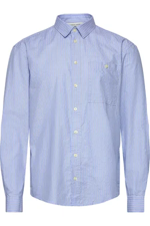 Casual Friday Cfalvin Ls Dobby Striped Shirt Blue