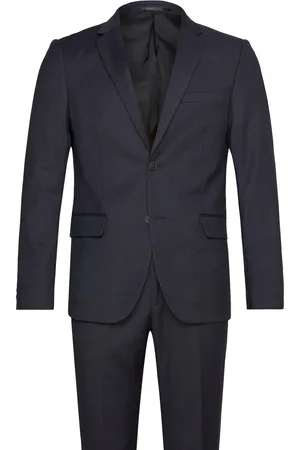 Lindbergh Classic Structure Stretch Suit Navy