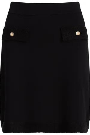 Ivo Nikkolo Viscose-Blend Knitted Short Skirt, Simona Black