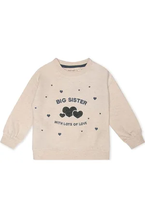 Thats Mine Finley Big Sister Sweatshirt Beige