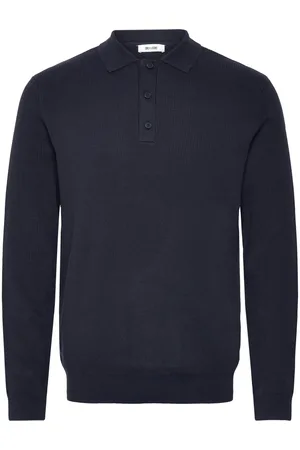 Only & Sons Onsphill Reg 12 Rib Ls Polo Knit Navy