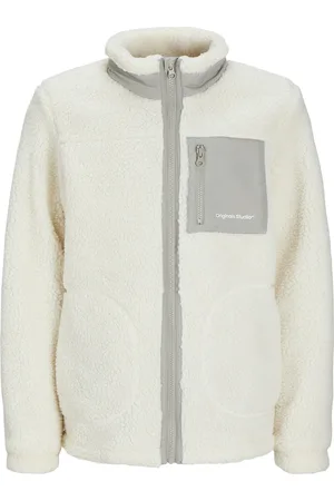 JACK & JONES Jorvesterbro Teddy Jacket Aw24 Jnr Jack & J S White