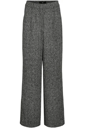 VILA Vievie Hw Wide Leg Tailored Pant Grey