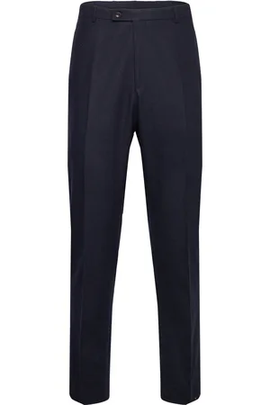 Morris Flannel Suit Trs Navy