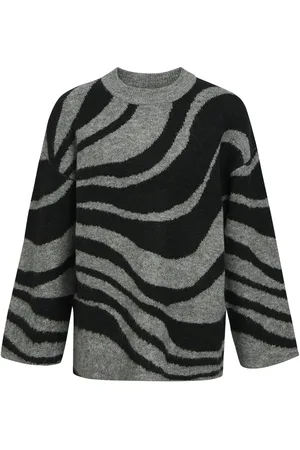 Object Objdiana Lo L/S Knit Pullover Noos Grey