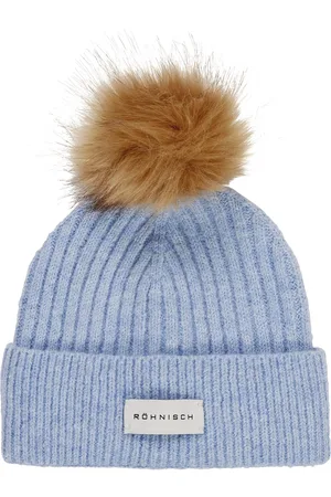 Röhnisch Pom Rib Beanie Blue