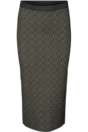 VERO MODA Vmaria Art Nw Pencil Skirt Ga Black