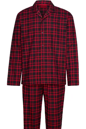 HUGO BOSS Flannel Check Pyjama Red