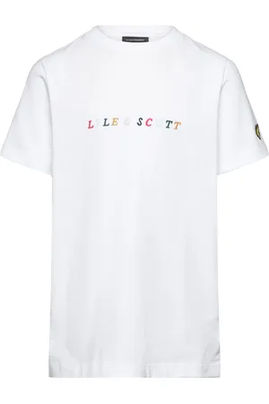 Lyle & Scott Multi Colour Embroidery T-Shirt White