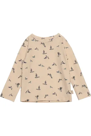 Petit Piao T-Shirt L/S Printed Beige